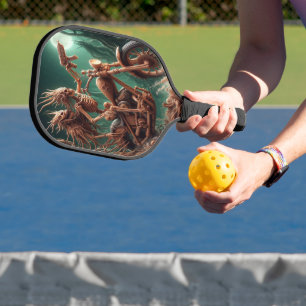 Grimbone and Skulldust, mounted their big chopper Pickleball Paddle