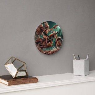 Grimbone and Skulldust, mounted their big chopper  Round Clock