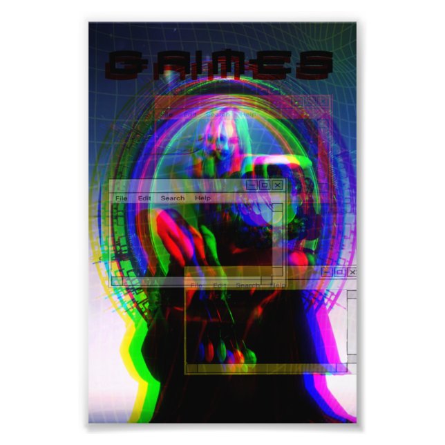 Grimes poster cyberpunk (Front)