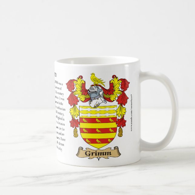 Grimm, the Origin, the Meaning and the Crest Mug (Right)
