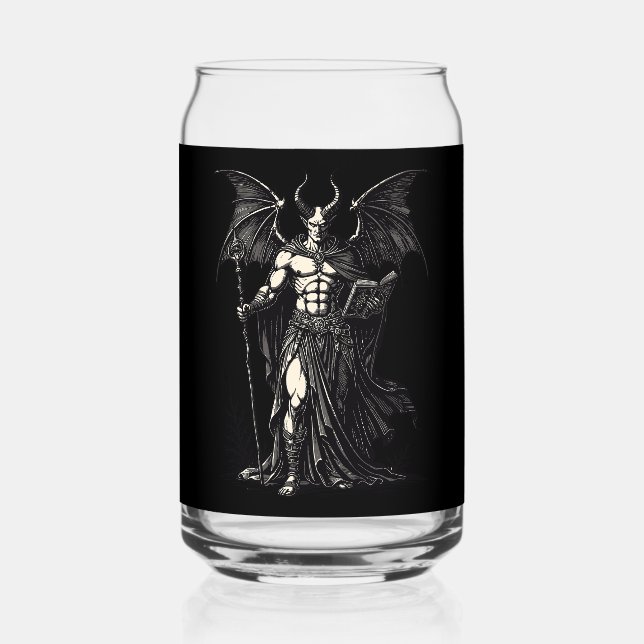 Grimoire Guardian Dantalion Illustration Can Glass (Back)