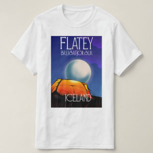 Grímsey Iceland travel poster T-Shirt