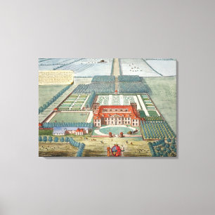 Grimsthorp in the county of Lincoln engraved by Jo Canvas Print