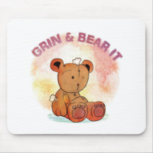 grin and bear it mousepad