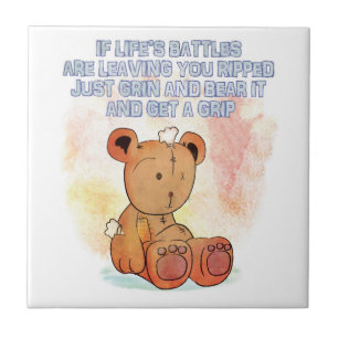 grin and bear it tile
