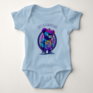 Grin Protocol 50x50 goth edition 001 Baby Bodysuit