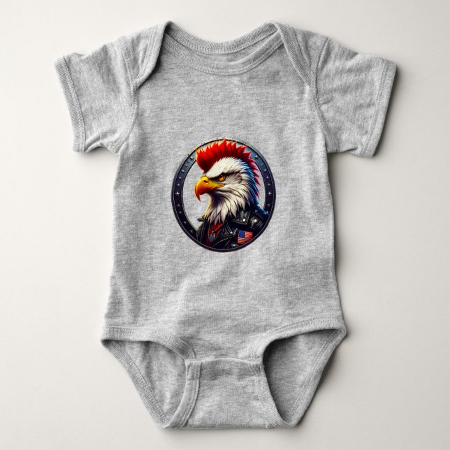 Grin Protocol 50x50 Punk edition 001 Baby Bodysuit (Front)