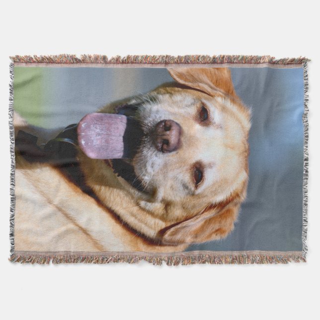 Grin Throw Blanket (Front)