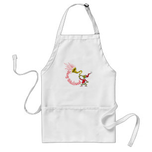 Grinch Blowing the Merry Grinchmas Horn Standard Apron