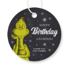 Grinch Chalkboard Birthday Favour