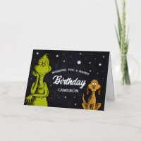 Grinch Chalkboard Birthday