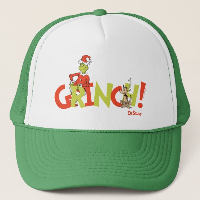Grinch! Character Logo Graphic Trucker Hat (Front)