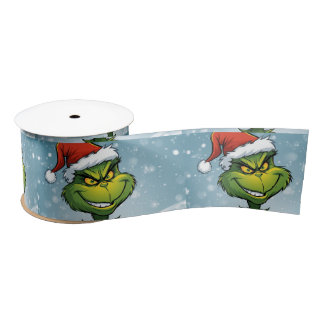 Grinch Christmas Satin Ribbon
