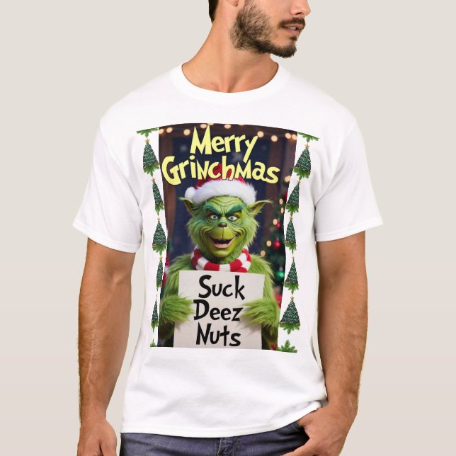 Grinch Christmas T-Shirt Merry Christmas T-shirt  (Front)