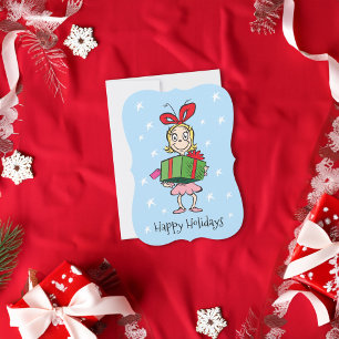Grinch Cindy-Lou Who Christmas Gift Holiday Card