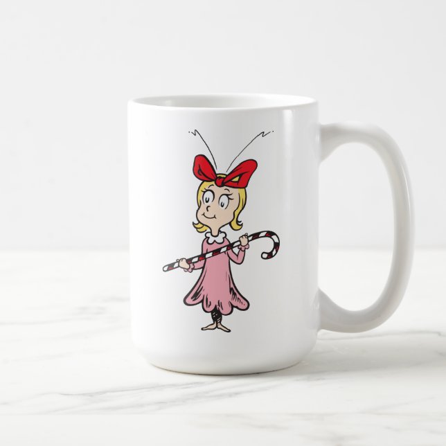 Grinch | Cindy-Lou Who - Holding Candy Cane Coffee Mug (Right)