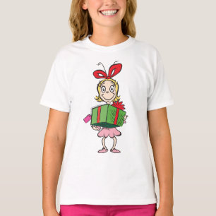 Grinch   Cindy-Lou Who - Holding Present T-Shirt