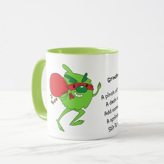 Grinch Coffee Mug (Front Left)