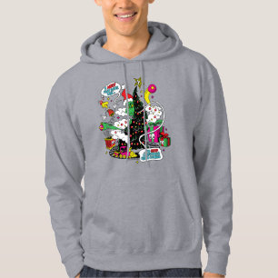 Grinch Colourful Christmas Graphic Hoodie