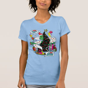Grinch Colourful Christmas Graphic T-Shirt