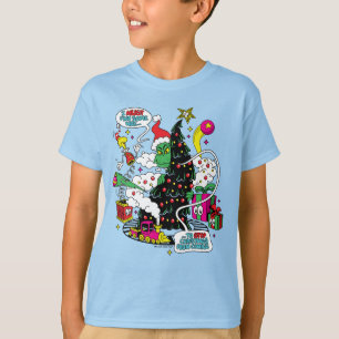 Grinch Colourful Christmas Graphic T-Shirt