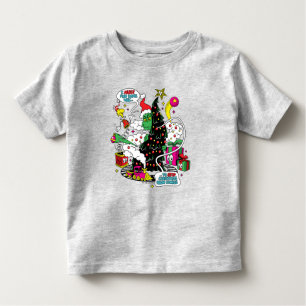Grinch Colourful Christmas Graphic Toddler T-Shirt