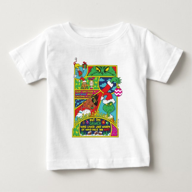 Grinch | Comic Graphic Baby T-Shirt (Front)