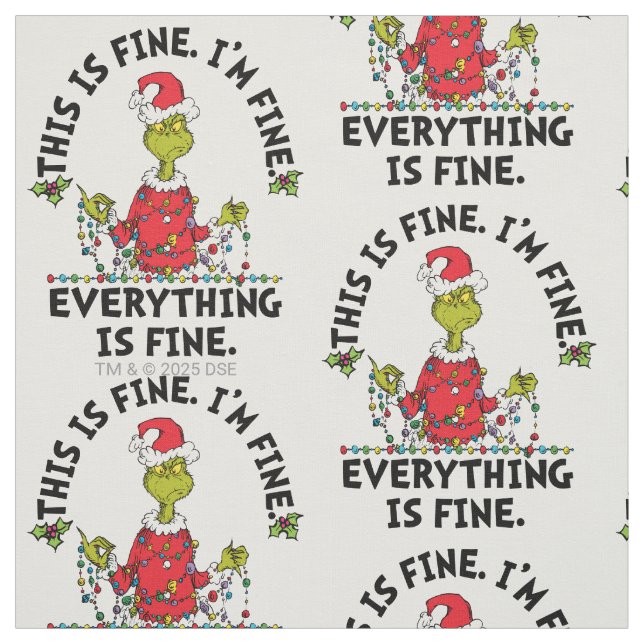 Grinch | Everything is Fine Fabric (Swatch)