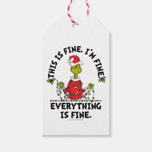 Grinch   Everything is Fine Gift Tags