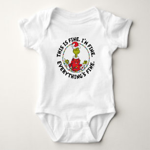 Grinch Everything's Fine Baby Bodysuit