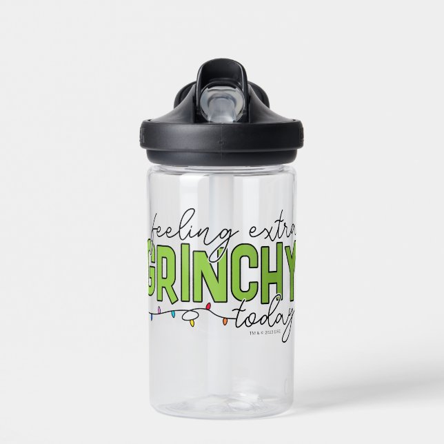 Grinch | Feeling Extra Grinchy Today 4 Water Bottle (Front)