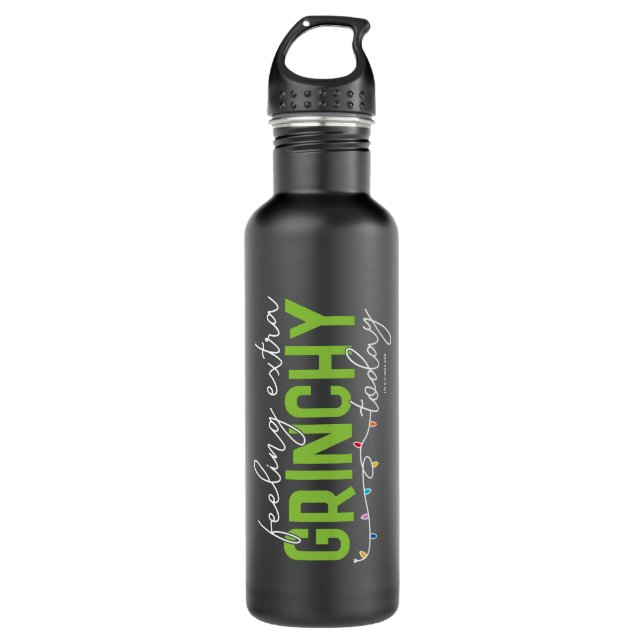 Grinch | Feeling Extra Grinchy Today 710 Ml Water Bottle (Front)