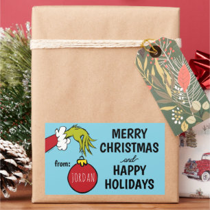 Grinch From Christmas Gift Tag