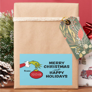 Grinch From Christmas Gift Tag