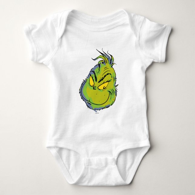 Grinch | Funny Sorry I Was Late I Didn't Want Baby Bodysuit (Front)
