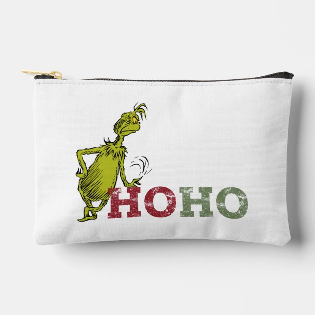 Grinch | Ho Ho Ho Accessory Pouch (Front)