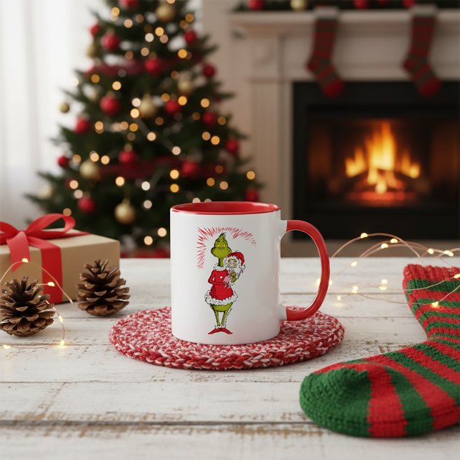 Grinch Holds Cindy Lou Who Mug (Creator Uploaded)
