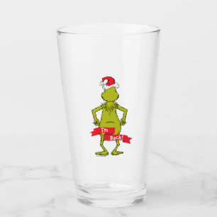 Grinch I'm Back Funny Glass