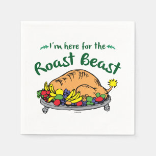 Grinch   I'm Here for the Roast Beast Quote Napkin