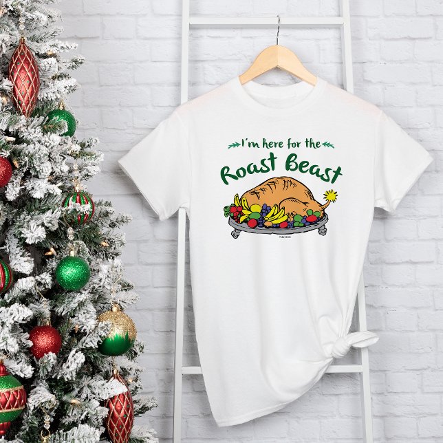Grinch | I'm Here for the Roast Beast Quote T-Shirt (Creator Uploaded)