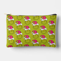 Grinch in Pink Santa Hat