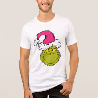 Grinch in Pink Santa Hat