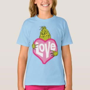 Grinch   Love Pink Heart T-Shirt