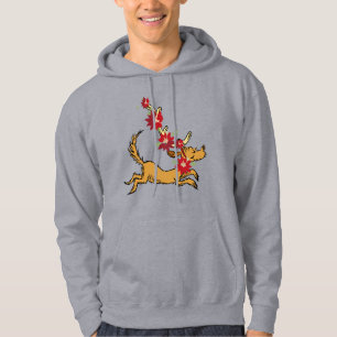 Grinch   Max Christmas Pointsettia Hoodie