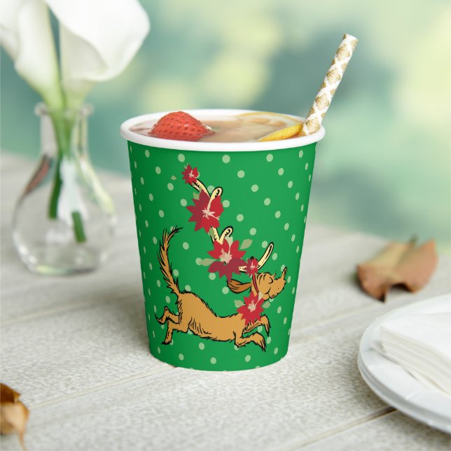 Grinch | Max Christmas Pointsettia Paper Cups (Insitu)