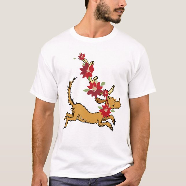 Grinch | Max Christmas Pointsettia T-Shirt (Front)