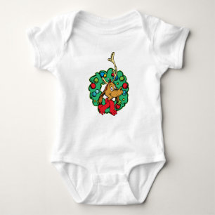 Grinch   Max Christmas Wreath Baby Bodysuit