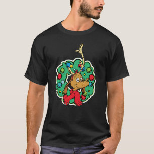 Grinch Max Christmas Wreath T-Shirt