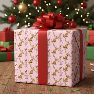 Grinch   Max & Cindy Lou Who Wrapping Paper Sheet