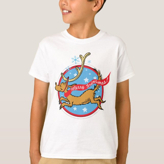 Grinch | Max Merry Grinchmas! T-Shirt (Front)